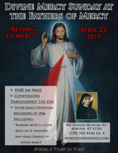 Come Join us for Divine Mercy Sunday!